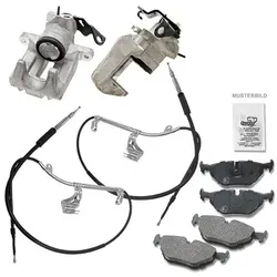 Bestprice 2x Bremssattel +Bremsbeläge +Bremsseile für Audi