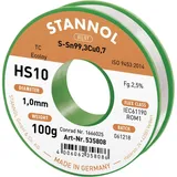 Stannol HS10 2,5% 1,0MM SN99,3CU0,7 CD 100G Lötzinn, bleifrei bleifrei, Spule Sn99,3Cu0,7 100g 1mm
