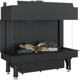 Kratki Gaskamin Kratki LEO 70 dreiseitig Propan Butan ∅ 100/150 6,1 kW