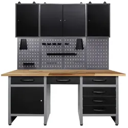 Ondis24 Werkstatt-Set »Harry«, anthrazit, Metall - grau