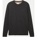 Tom Tailor Rundhals Pullover Schwarz/Grau 3XL