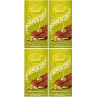 Lindt Schokolade LINDOR Pistazie | 100 g Tafel | Feinste Vollmilch-Schokolade mit einer unendlich zartschmelzenden Füllung mit Pistaziengeschmack | Schokoladentafel | Schokoladengeschenk
