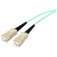 Startech StarTech.Com A50FBLCSC2 2m 10GB Aqua Multimode 50/125 Duplex LSZH LWL-Patch LC/SC-Glasfaser NetzwerkKabel