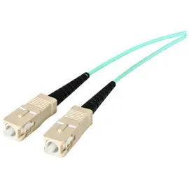 Startech StarTech.Com A50FBLCSC2 2m 10GB Aqua Multimode 50/125 Duplex LSZH LWL-Patch LC/SC-Glasfaser NetzwerkKabel