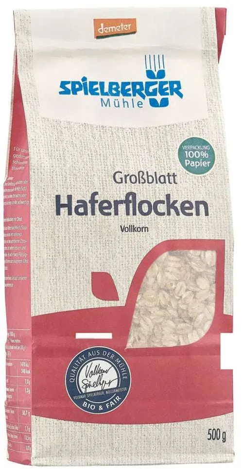 Preisvergleich Produktbild Spielberger Mühle Haferflocken Großblatt 500g Bio