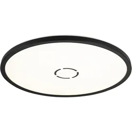 Briloner LED Deckenleuchte 1-flammig rund schwarz 18W