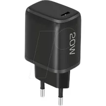 Fontastic 256974 - USB (PD)-Ladegerät, 5 - 12 V, 3 A, USB-C, 20 W, sw