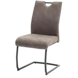 MCA Furniture MCA Freischwinger Acroma Stoff Grau Dunkelgrau