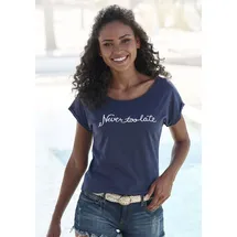 beachtime by lascana Beachtime T-Shirt Blau 48/50