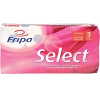 Fripa Toilettenpapier Select 3-lagig, tissue, hochweiß Dekorprägung