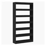 vidaXL Bücherregal 100 x 30 x 198 cm Schwarz