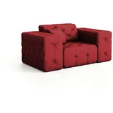 Fun Möbel Sessel Designersessel Chantal In Stoff Opera Velvet Rubinrot