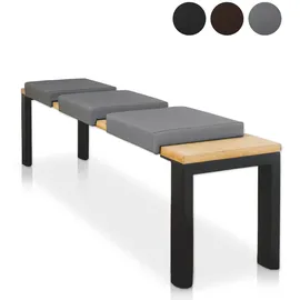 lycce Bankauflage 100 x 35 x 6 cm grau 1 St.