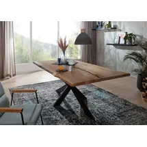 Massivholz Epoxidharz Akazien-Esstisch 220x100 cm / Epoxidharz