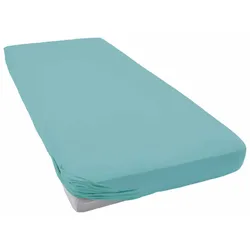 Spannbettlaken CINDERELLA "Spannbettlaken (bis 25 cm)", grün (jade), B:120cm L:200cm, Jersey, Obermaterial: 100% Baumwolle, Laken, Elastizität für ein glatt bezogenes Bett