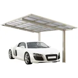 Ximax Carport Linea Typ 80 Edelstahl-Look XS 243 x 495 cm Sonderfertigung