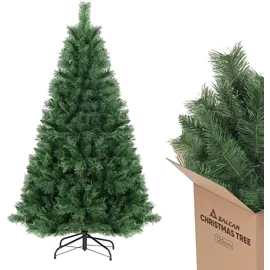 salcar Kleiner Weihnachtsbaum Künstlich 120 cm, Künstlicher Tannenbaum mit Handschuhen und Metallständer, Weihnachtsbäume als Weihnachtsdeko Innen