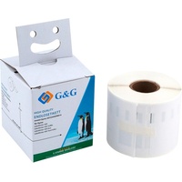 G&G Etiketten Rolle Kompatibel ersetzt Dymo 99014, S0722430 101 x 54mm Papier Weiß 220 St. Permanen