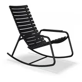 Houe ReCLIPS Rocking chair mit Aluminiumarmlehnen Black