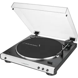 Audio-Technica AT-LP60XBT (Vollautomatisch), Plattenspieler, Schwarz, Weiss