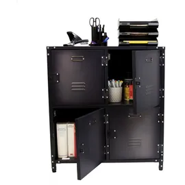 Rikta 75 x 82,5 x 35 cm Grau / Schwarz