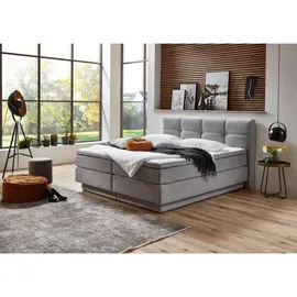 Roller Boxspringbett 160 x 200 cm H2/Silber