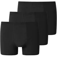 SCHIESSER Herren 3 Pack Unterwäsche Mit Weichem Bund - 95/5 Organic Boxershorts, Schwarz_173988, 4XL Große Größen EU