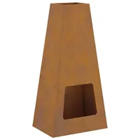 vidaXL Feuerschale 50x35x100 cm Wetterfestes Stahl