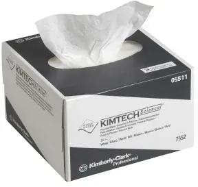 KIMTECH SCIENCE* Reinigungstücher Präzisionstücher, weiß, Wischtücher im Format 11,4 x 21,3 cm für die präzise Reinigung im Labor, 1 Box á 286 Tücher