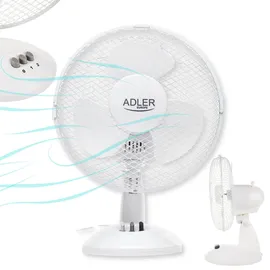 Adler AD 7302 23 cm Tischventilator Weiß