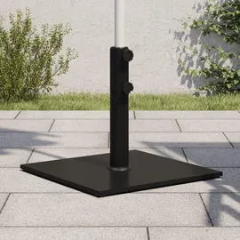 vidaXL Schirmständer Stahl 17 kg Quadratisch Schwarz
