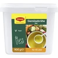 MAGGI Professional Klare Gemüsebrühe, vegan, Ergiebigkeit 45L, 1er Pack (900g GastroBox)