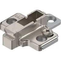 Blum CLIP Montageplatte, kreuz, 6 mm, Zink, Systemschrauben, HV: