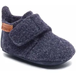 Baby Wool Kleinkinder Wollfilz-Hausschuhe, Dunkelblau (Blue)