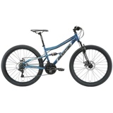 Bikestar Mountainbike, 21 Gang Shimano RD-TY300 Schaltwerk, Kettenschaltung blau