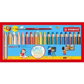 Stabilo Woody 3 in 1  Buntstift 18 St.