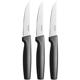 Fiskars Functional Form Steakmesser 11 cm 3-tlg. Schwarz