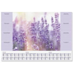 Sigel Schreibtischunterlage Sigel HO308 Schreibunterlage Fragrant Lavender 3-Jahreskalender Lila lila