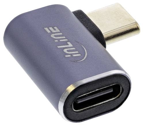 InLine USB4 Adapter - USB-C Stecker/Buchse rechts/links gewinkelt - Aluminium