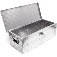 Wiltec Alubox Aluminium 76x32x24,5 cm Silber