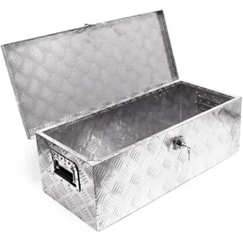 Wiltec Alubox Aluminium 76x32x24,5 cm Silber