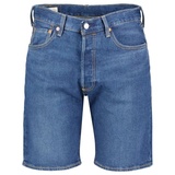 Levis Levi's Jeans-Shorts Original 501 Hemmed in Mittelblau-W34