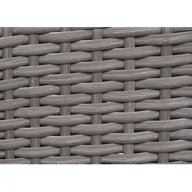 Mendler 2er-Set Poly-Rattan Stuhl HWC-G19 Gartenstuhl 0 x 0 x 0 cm grau