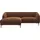 flexlux Eckcouch Polyester 2-Sitzer Braun