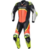 Alpinestars GP Tech V4, 1tlg. perforiert - Schwarz/Neon-Rot/Neon-Gelb - 56