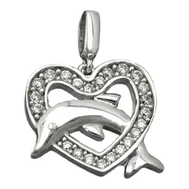 GALLAY Herz mit Delfin Silber 925