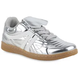 Damen Sneaker Low in Silver Weiss