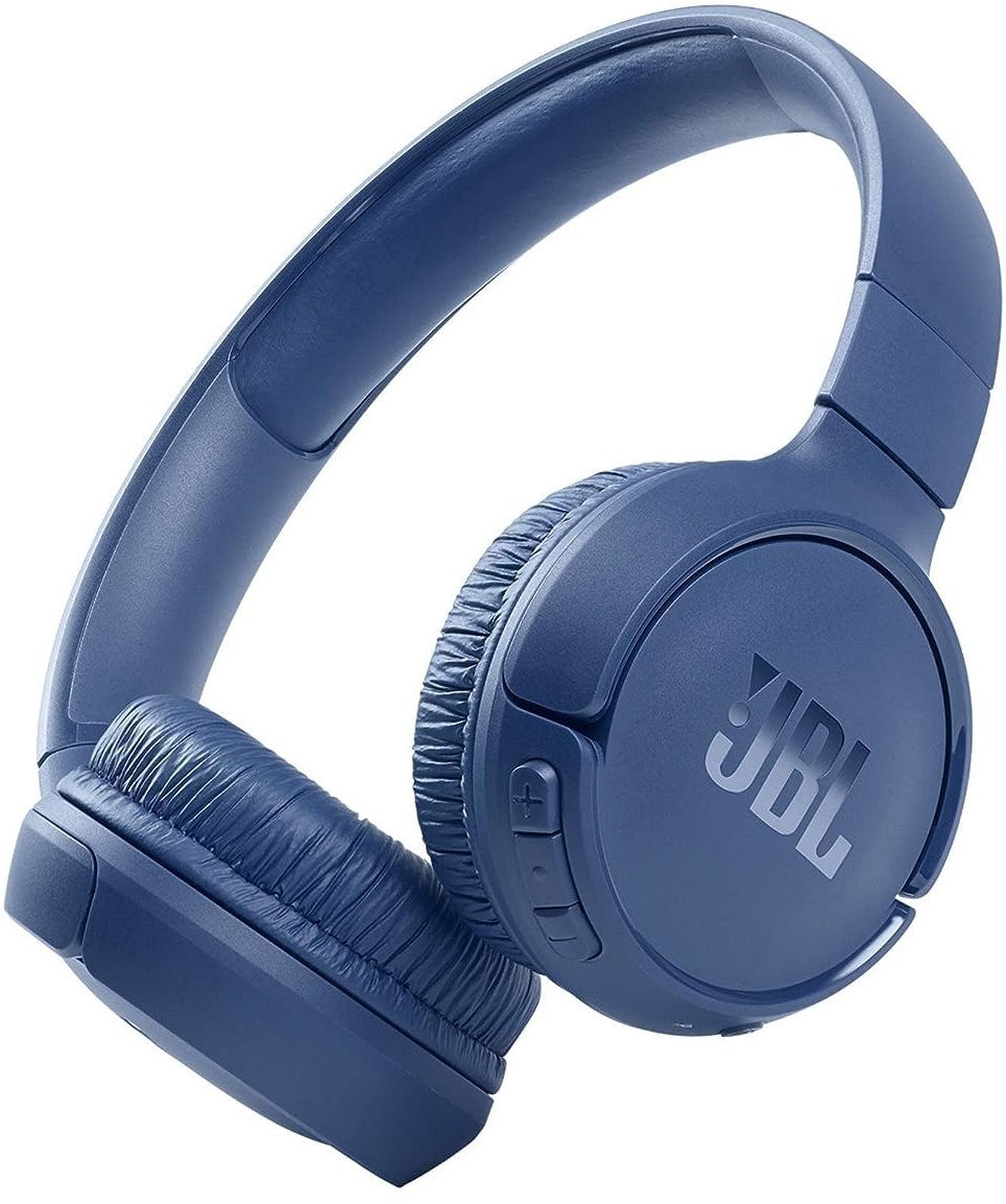 JBL Tune 510BT – Bluetooth Over-Ear Kopfhörer in Blau – Faltbare Headphones mit Freisprechfunktion – Kompatibel mit Sprachassistenten – Lange Laufzeit von bis zu 40 Stunden