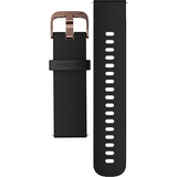 Garmin Schnellwechsel Ersatzarmband 20mm Silikon schwarz/Rosegold 107-173mm (010-12691-03)