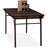 Relaxdays Gartentisch klappbar 166 x 78 x 76 cm Braun